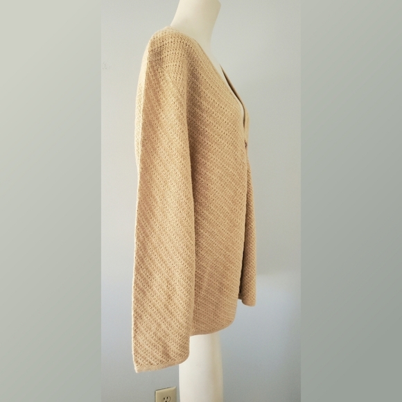 Kathy Levine By Request Gold Shimmer Cardigan - Picture 2 of 5